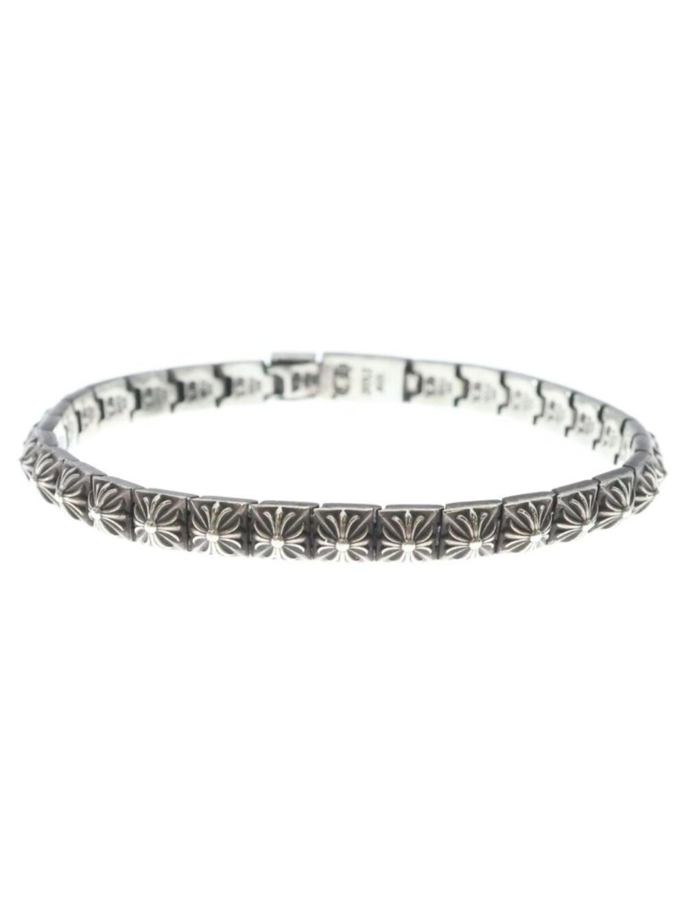 Chrome Hearts Pyramid Plus Link 1/4 Bracelet Silver